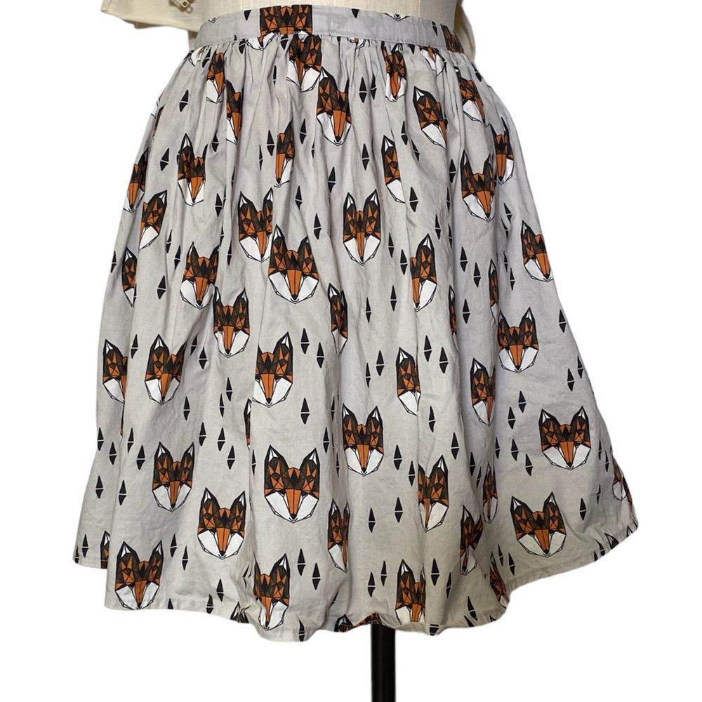 Fox skirt  handmade women’s size medium 100% cotton made in Canada